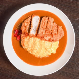 Omelet Pork Katsu Curry