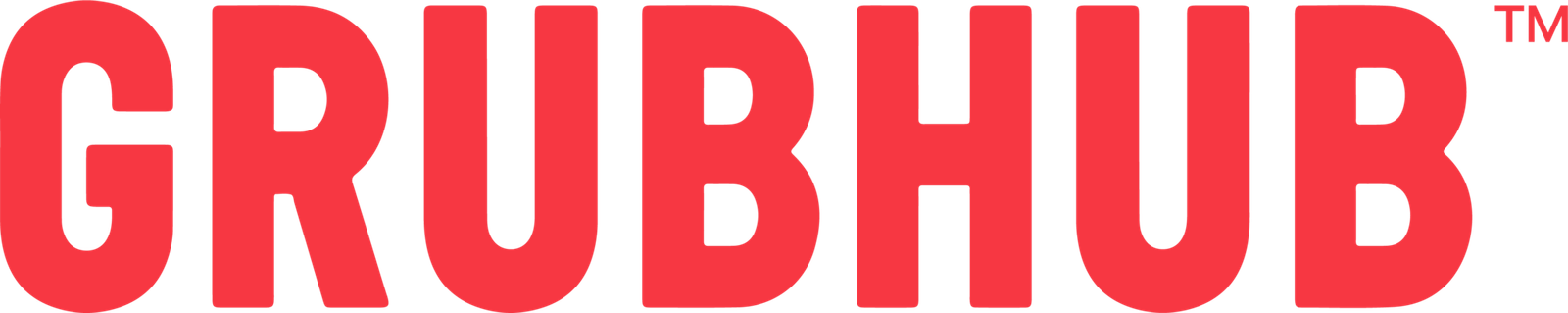 Grubhub logo, online ordering page